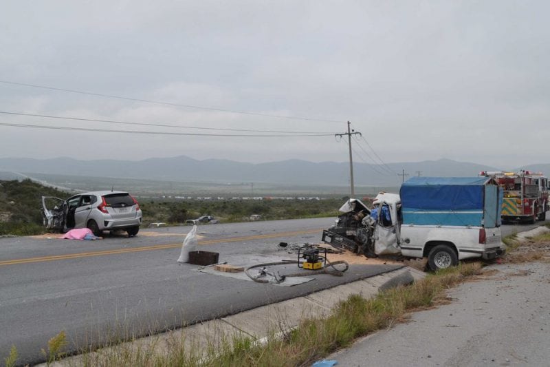 Fatal accidente en carretera Saltillo Zacatecas deja cuatro muertos